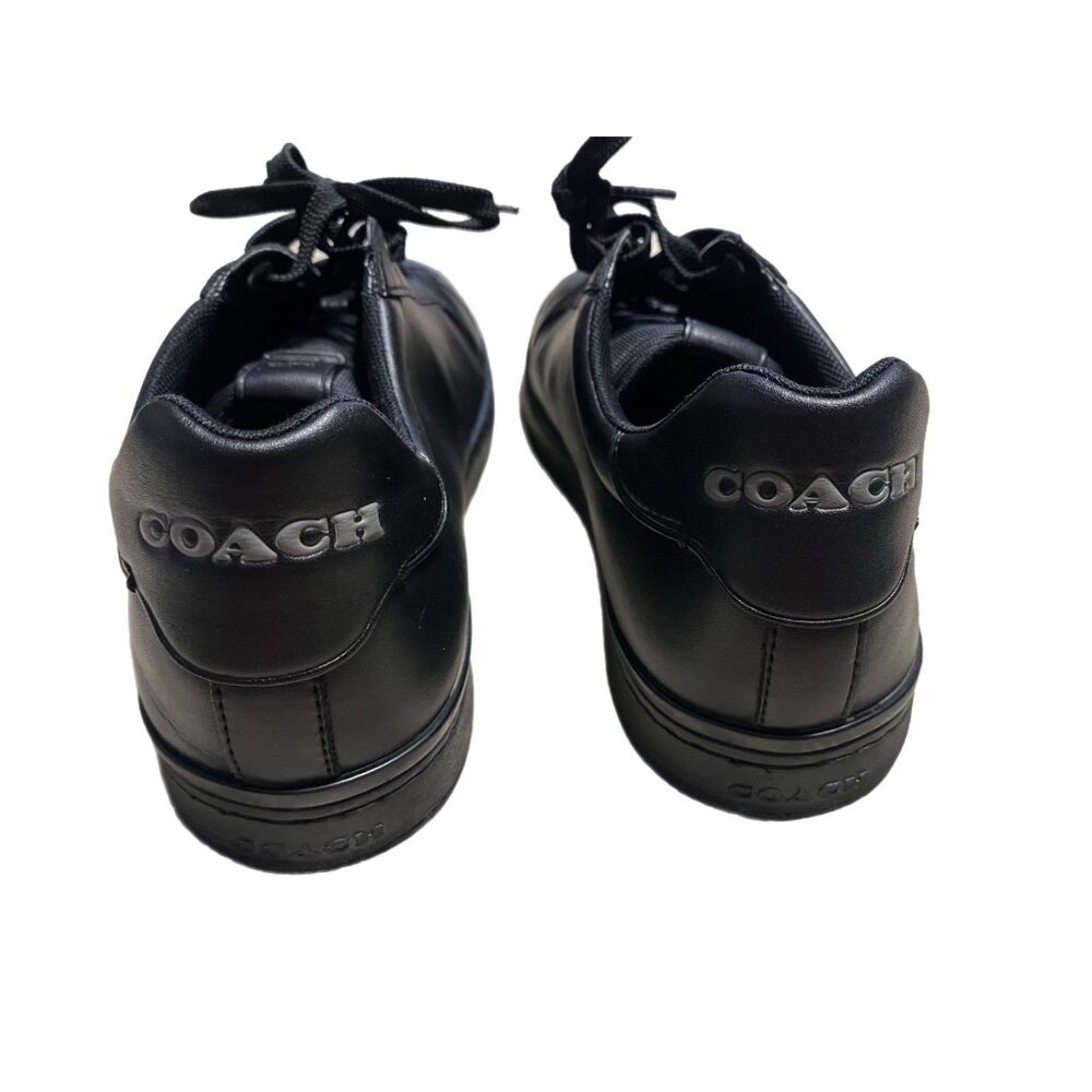 Coach Mens Leather Sneaker Low Line Size 11 D Black C8874 - Picture 5 of 7